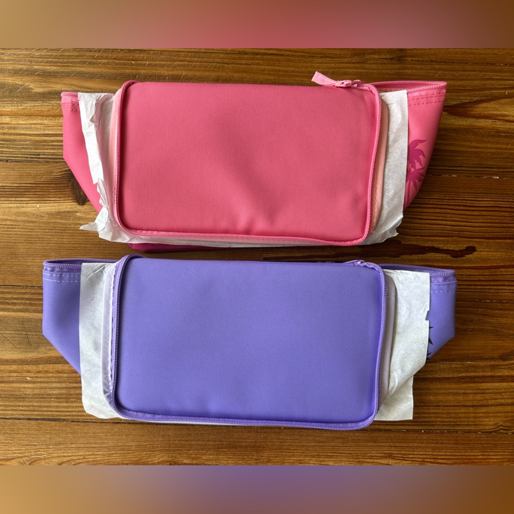 Trader Joe’s Mini Insulated Tote Bag Bundle Pink and Lavender - Picture 3 of 4